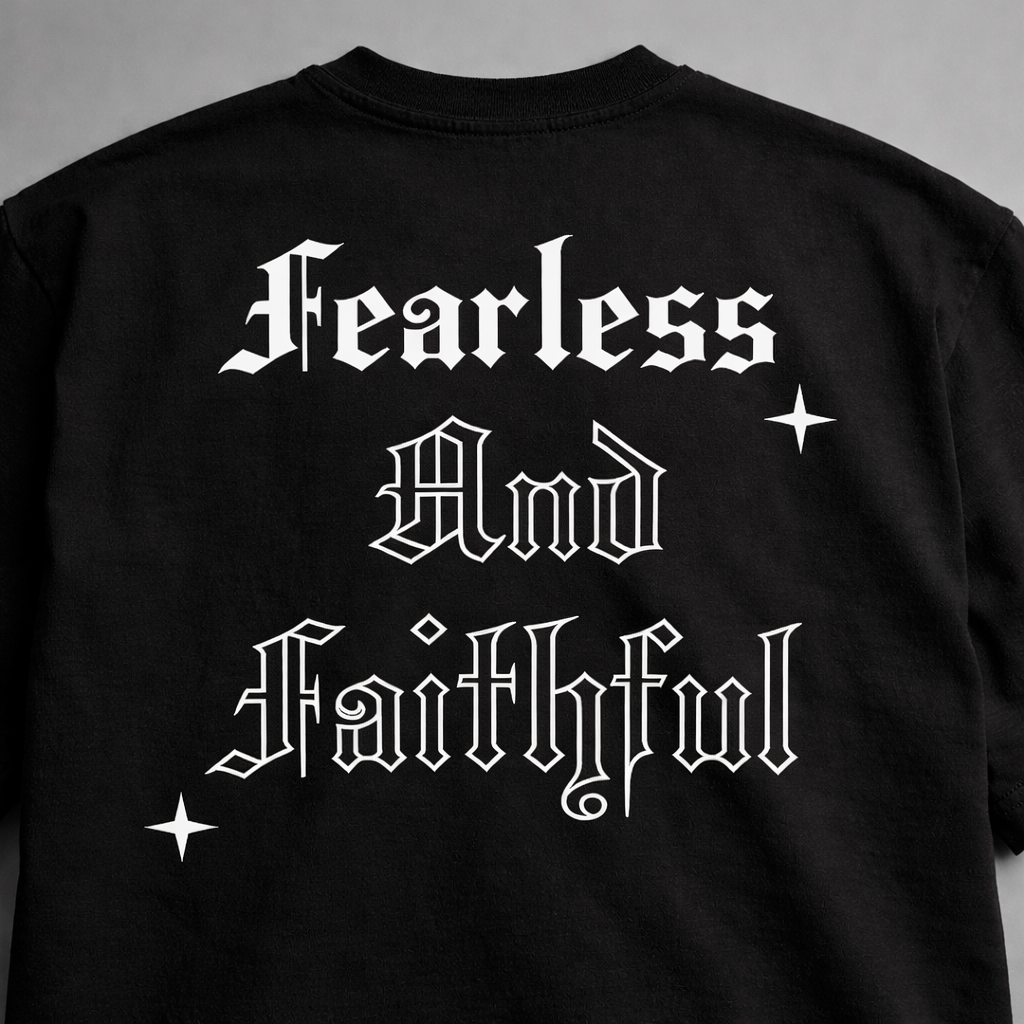 Fearless and Faithful Black T shirt